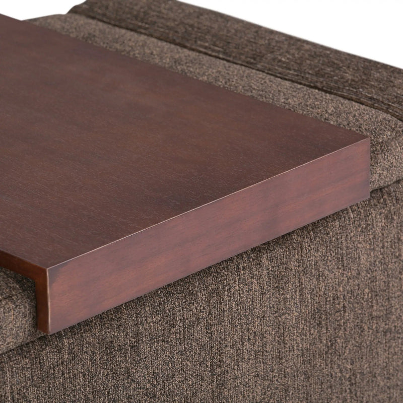 Bretton - Lift Top Storage Ottoman - Deep Umber Brown by Unique Piece Furniture