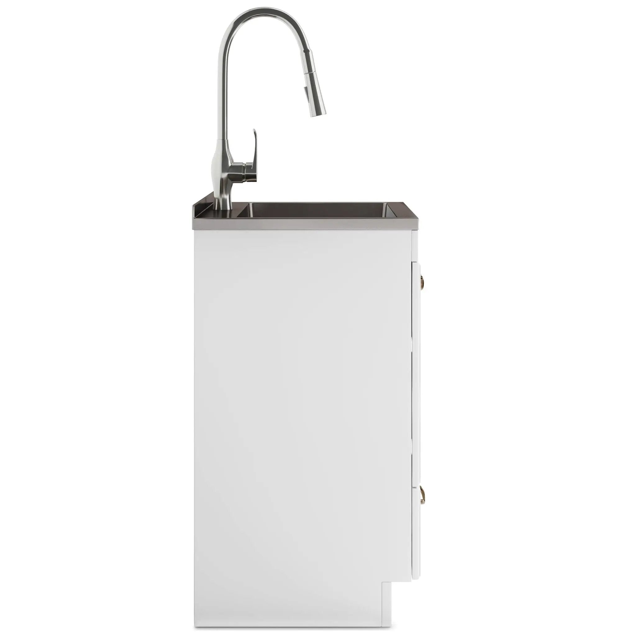 Lawrence - Laundry Cabinet With Faucet And Stainless Steel Sink by Unique Piece Furniture
