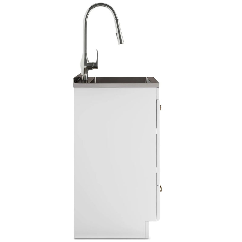 Lawrence - Laundry Cabinet With Faucet And Stainless Steel Sink by Unique Piece Furniture