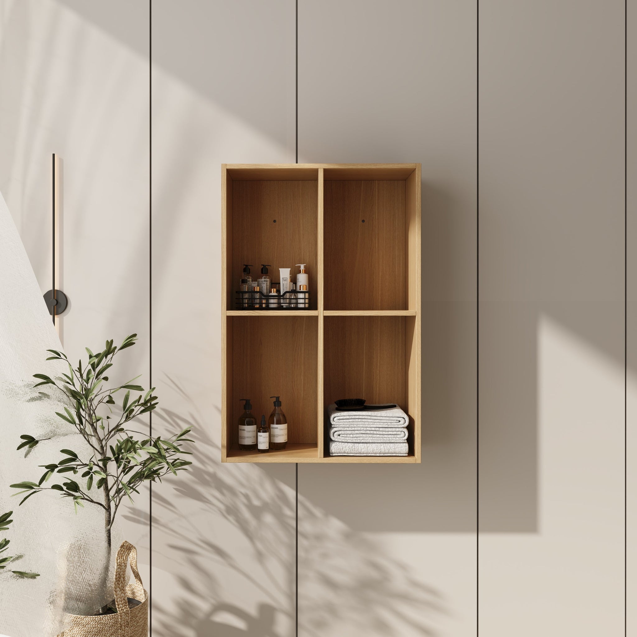 24 Inch Small Wall Mounted Storage Shelves by HouseOfZazla