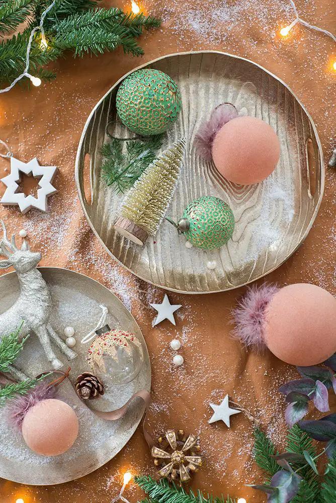 Christmas Ball Ornaments, Glass Decorative Hanging Ball Christmas Tree Ornaments For Holiday Party Decorations by Unique Piece Furniture