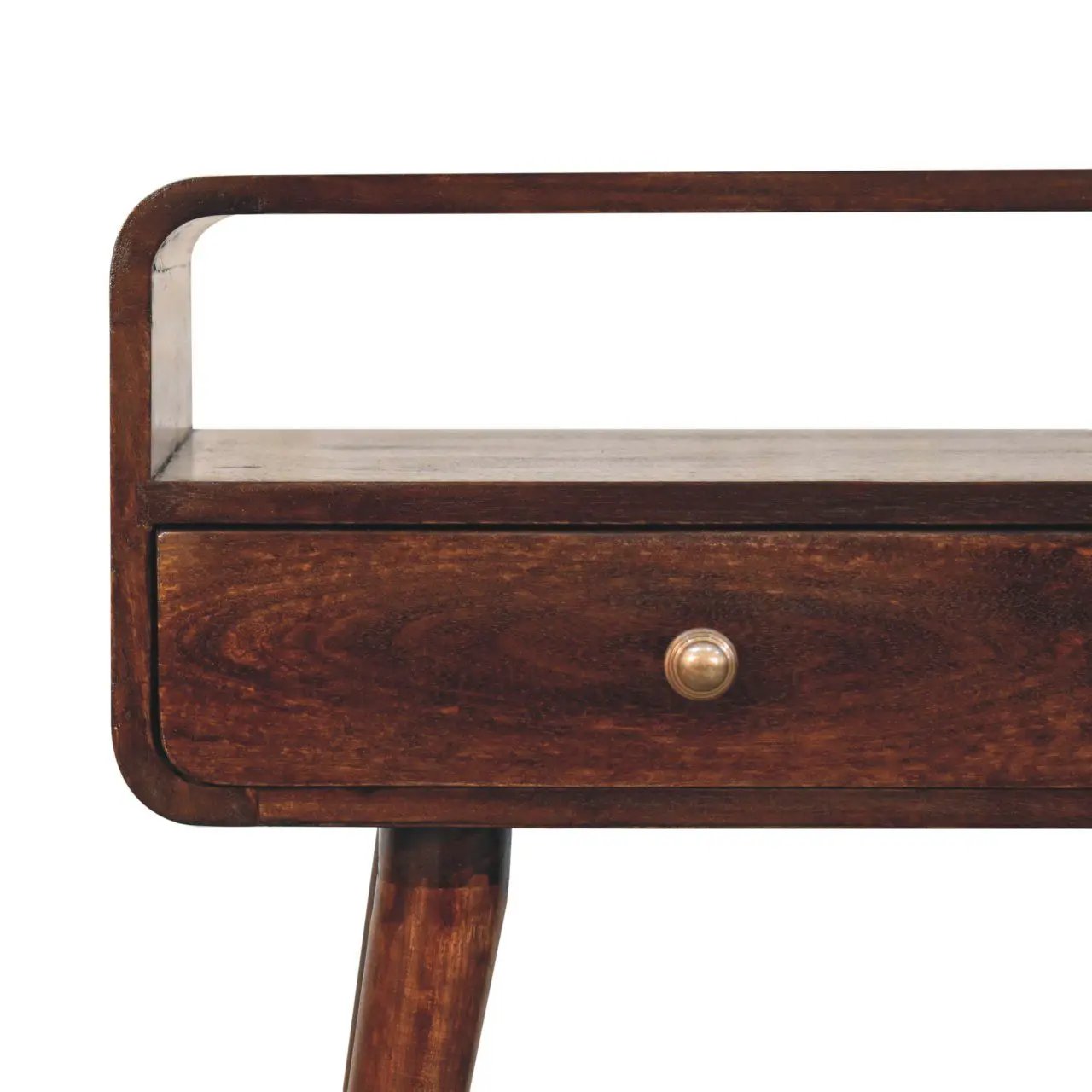 Solid Wood Curved Console Table by Unique Piece Furniture