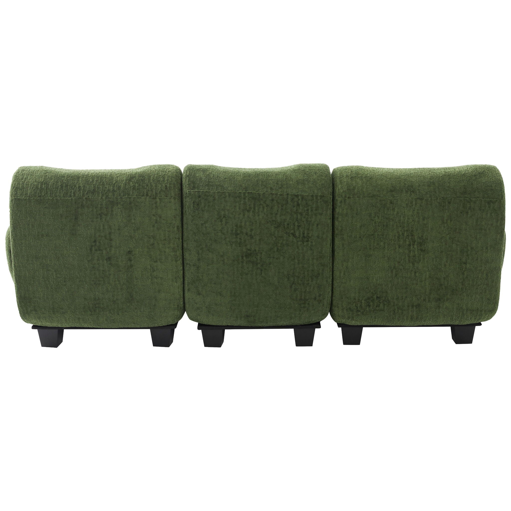 3 Seater Sofa Couch With Curved Armrests by HouseOfZazla