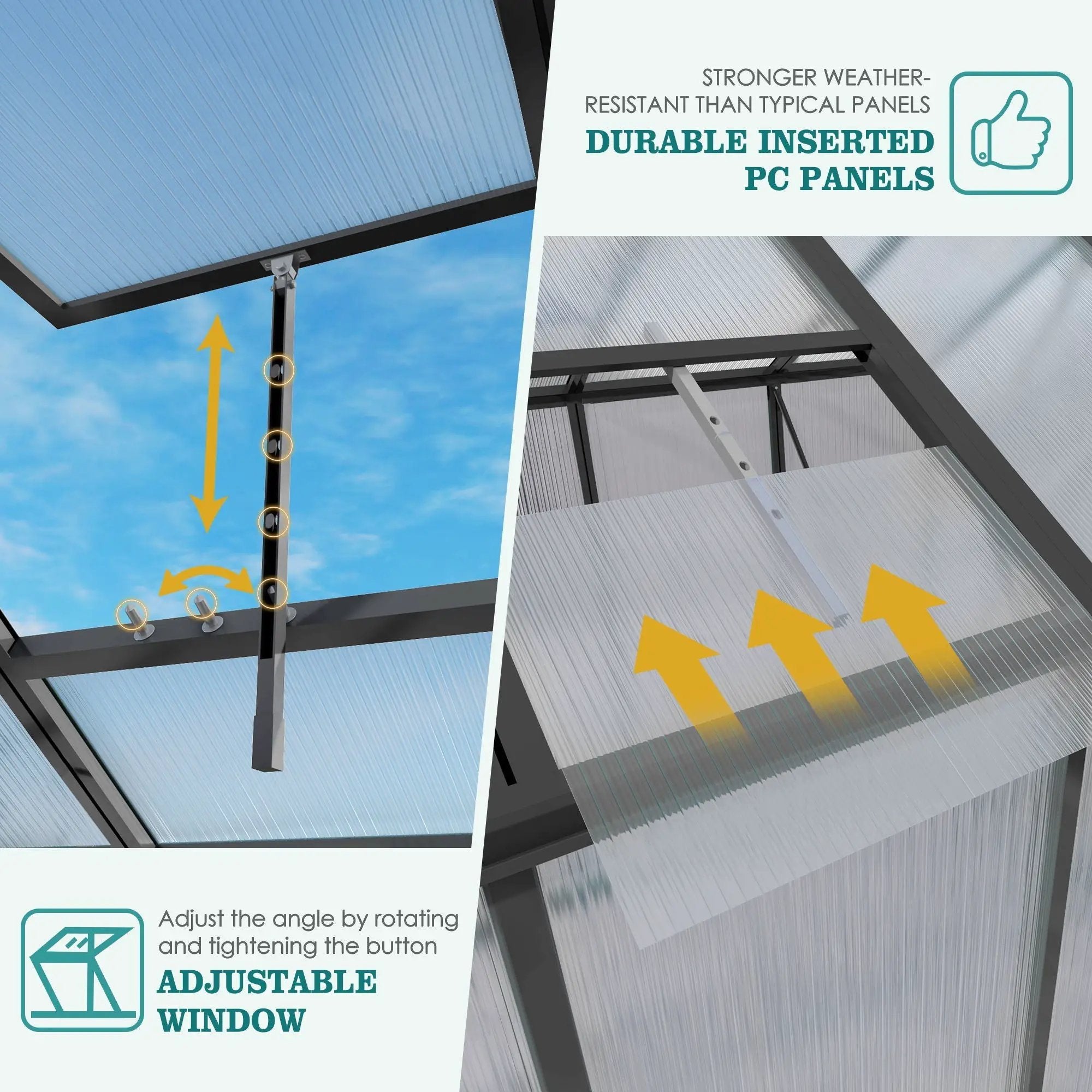 Gain Height Windproof Greenhouse With Raised Base by HouseOfZazla