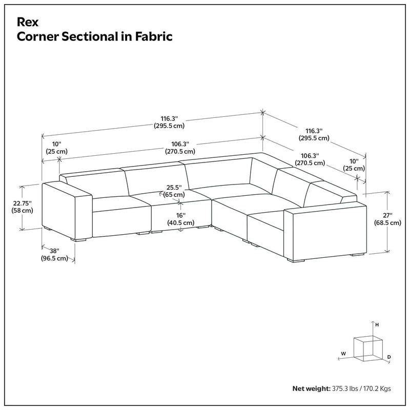 Rex - Handcrafted Sectional Sofa by HouseOfZazla