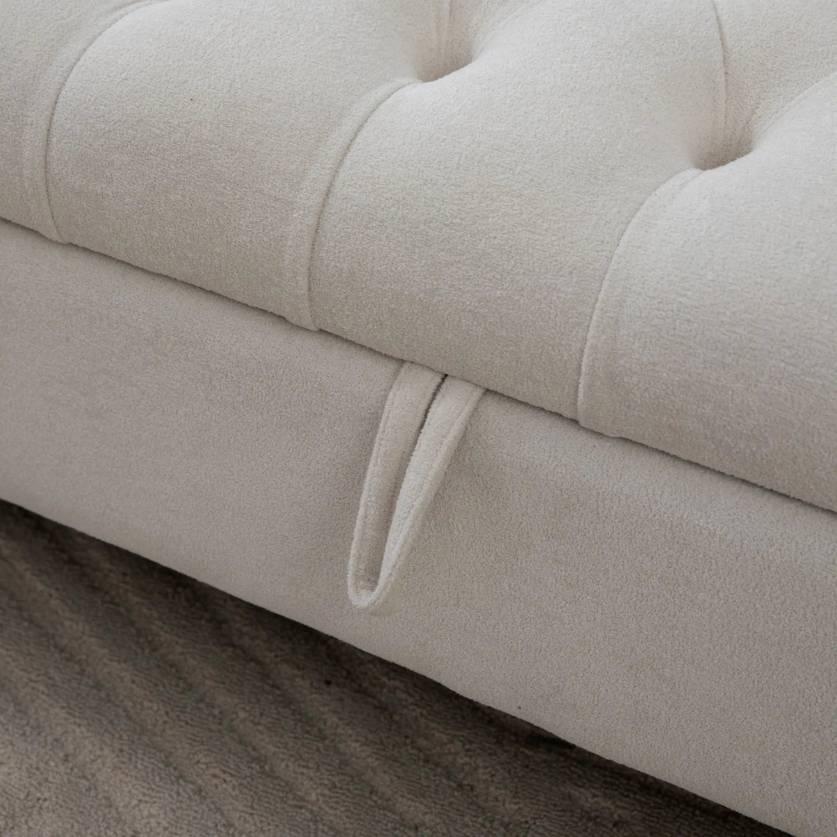 Modern Upholstered Storage Bench With Double Lids by HouseOfZazla