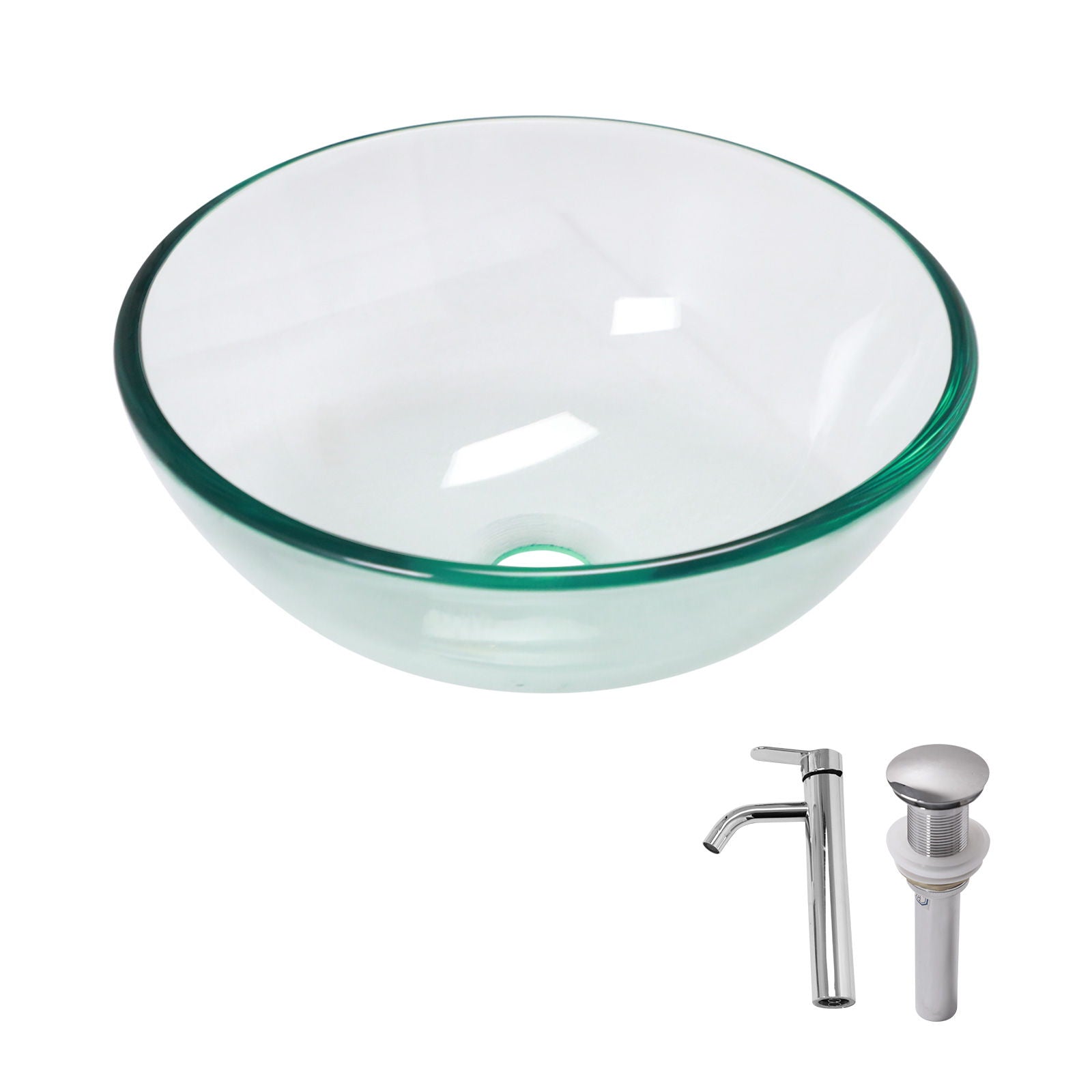 Vessel Sink With Faucet And Pop-Up Drain by HouseOfZazla