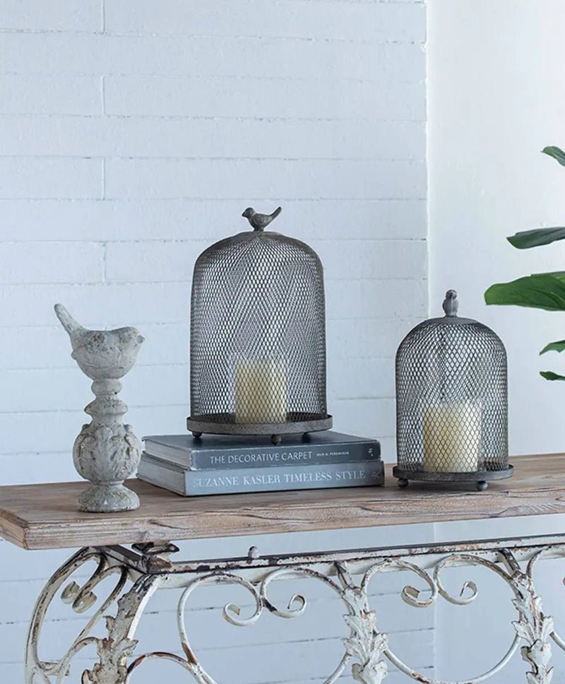 Ophira Sparrow Candle Holders (Set of 2) - Antique Gray by HouseOfZazla