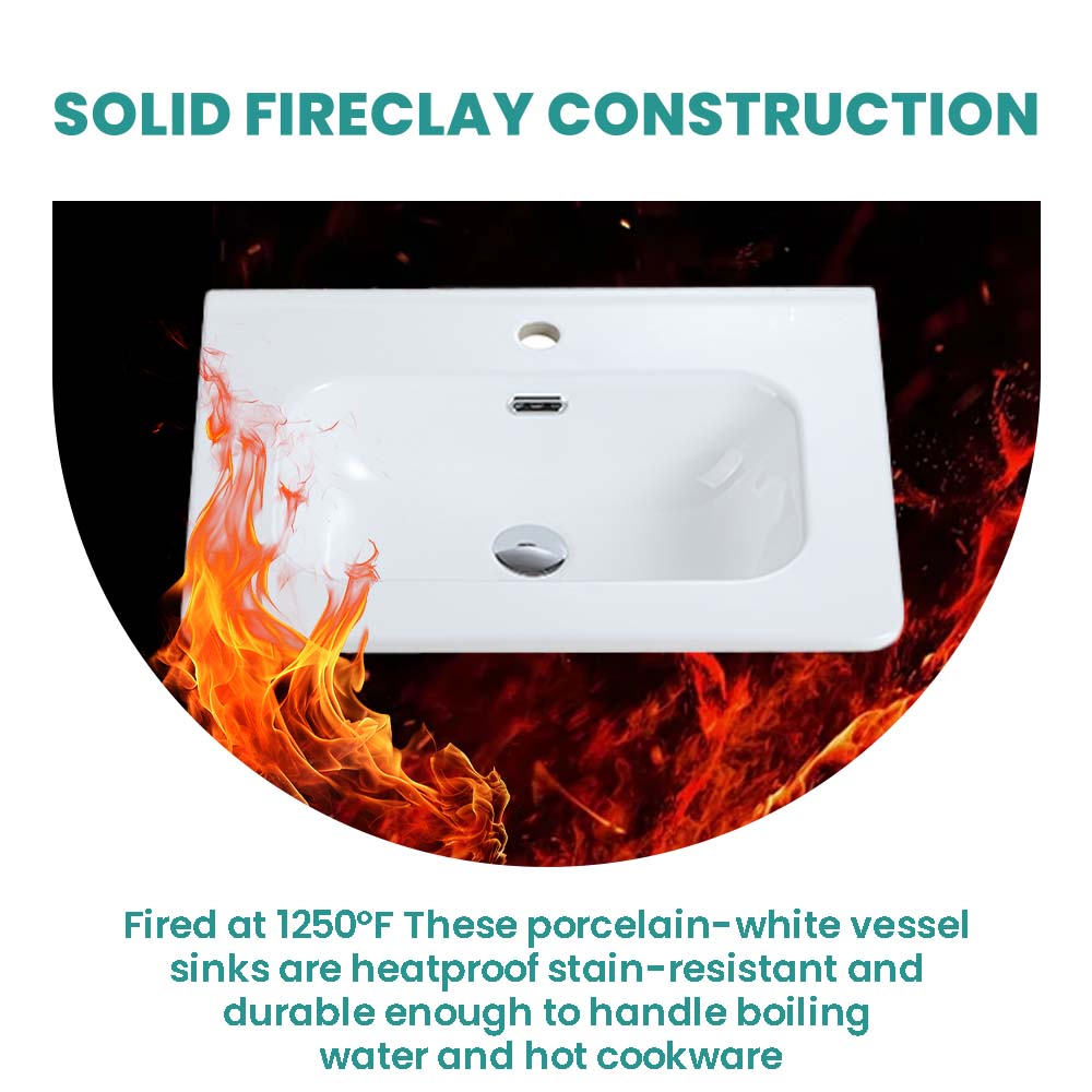 Glossy White Ceramic Integrated Sink by HouseOfZazla