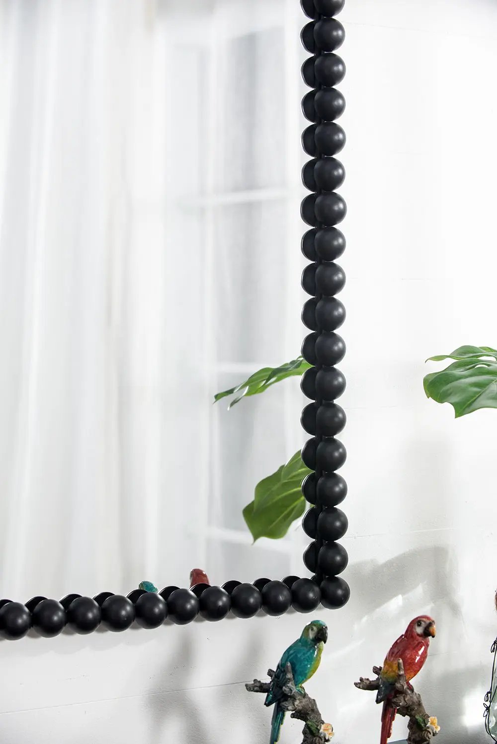 Rectangle Mirror, Wall Mirror For Living Room Bedroom Entryway - Black by Unique Piece Furniture