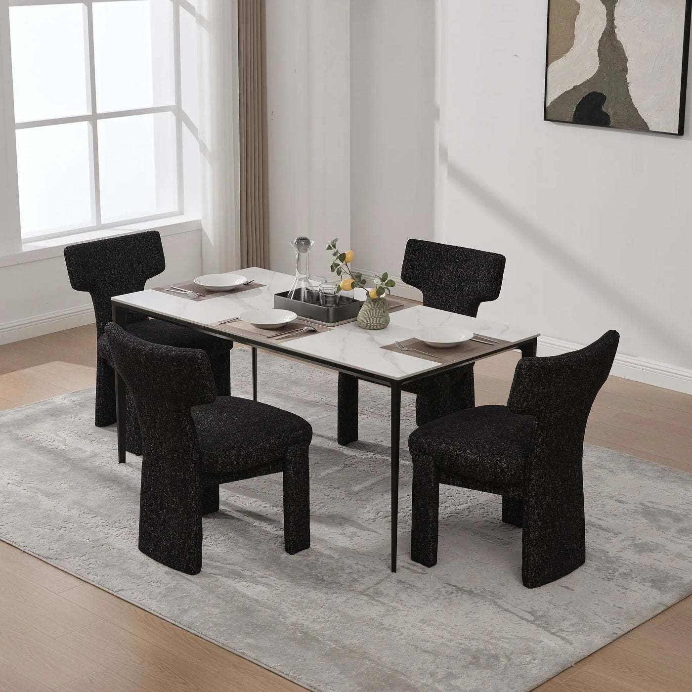Armless Curved Back Accent Chairs by HouseOfZazla
