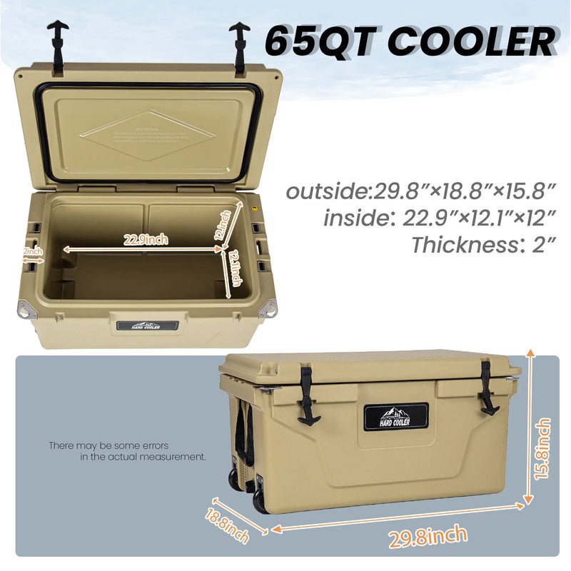 Khaki Color Ice Cooler Box 65QT by HouseOfZazla