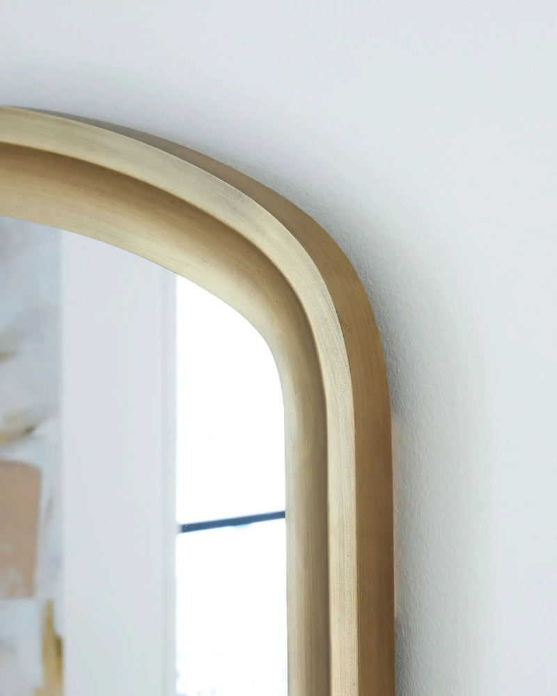 Fintan - Floor Mirror - Gold Finish by Unique Piece Furniture
