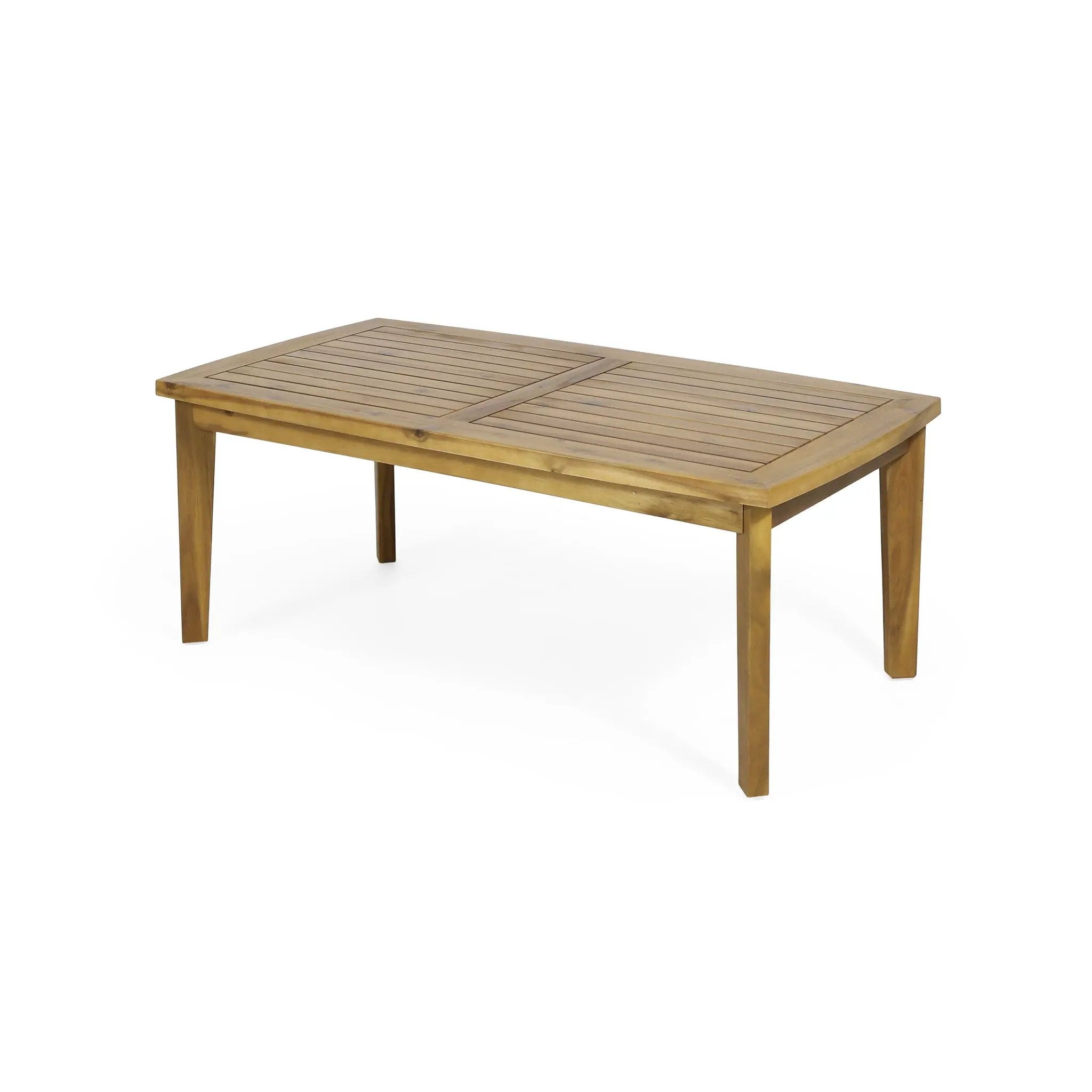 Outdoor Rectangular Coffee Table - Brown by HouseOfZazla
