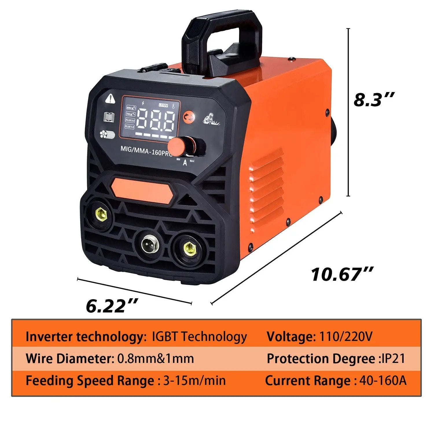 Dual Voltage 4-in-1 Welding Machine MMA/MIG-160 Pro by HouseOfZazla