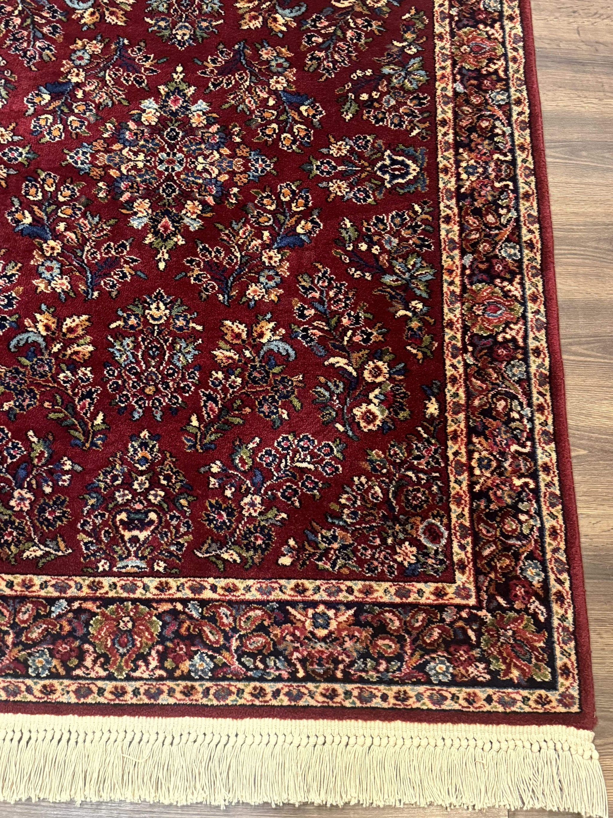 4x6 Karastan Rug Red Sarouk #785, Wool Pile Original 700 Series, Vintage Discontinued by Jewel Rugs