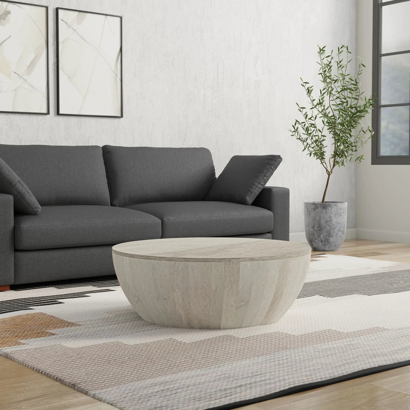 Elmbrook - Drum Coffee Table by HouseOfZazla
