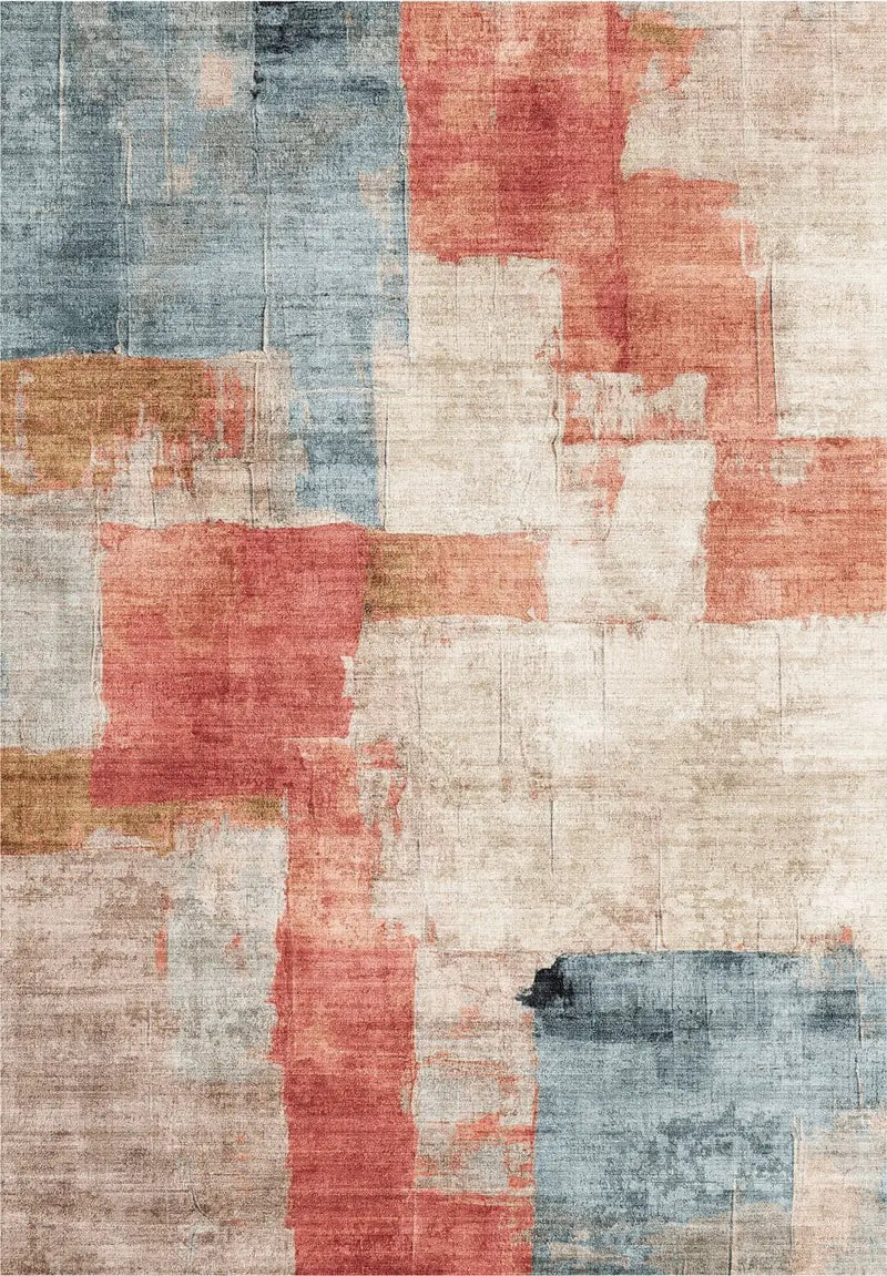 Toucan - 5' X 7' Washable Non - Slip Area Rug - Ivory Multi by HouseOfZazla