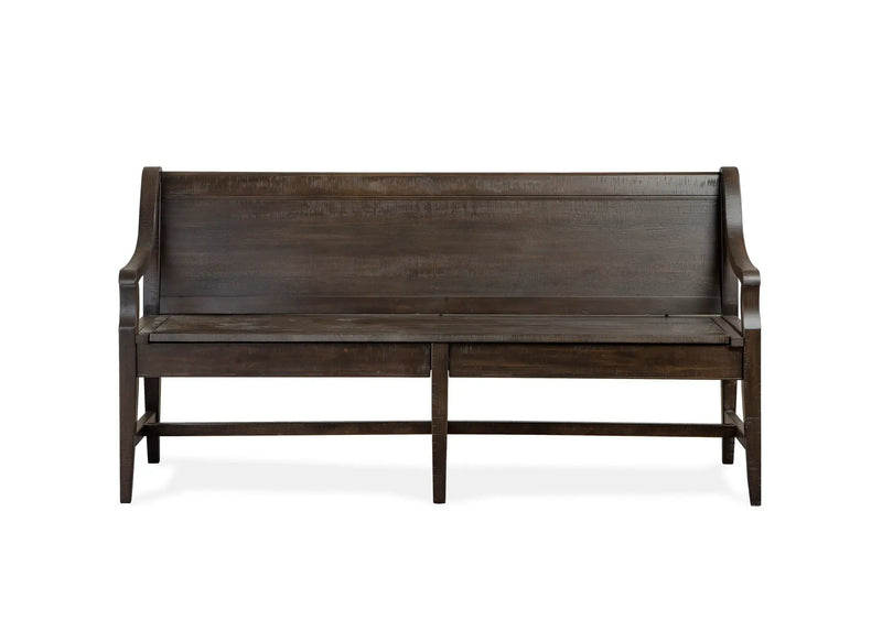 Westley Falls - Bench With Back - Graphite by Unique Piece Furniture
