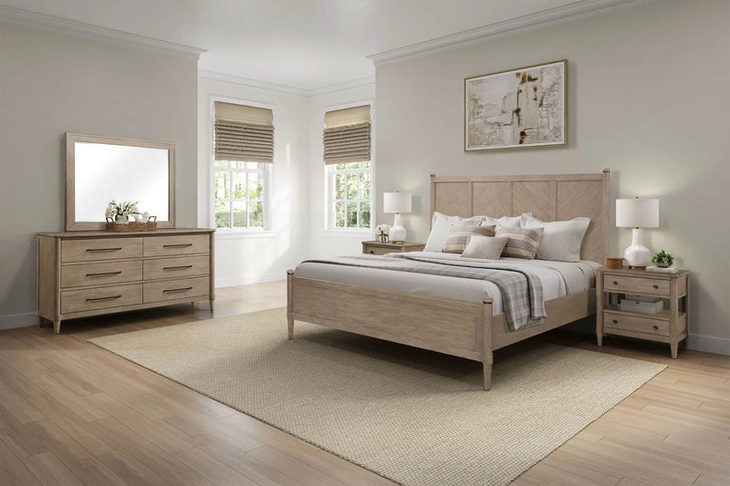 Transitional Style Lo-Post Bed by Unique Piece Furniture