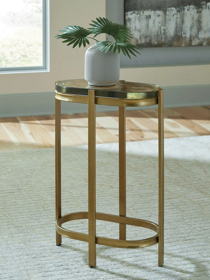 Porterville - Accent Table - Gold Finish by Unique Piece Furniture