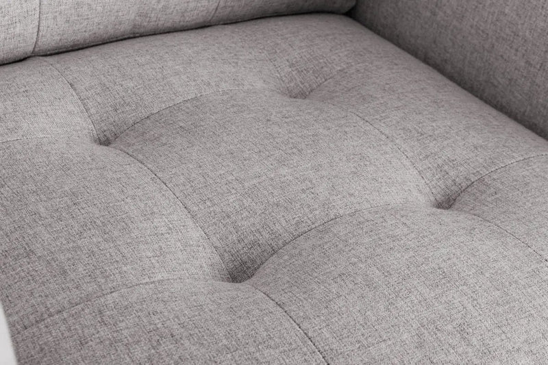 Victoria - Fabric Armchair With Metal Legs, Side Pockets, And Pillow by HouseOfZazla