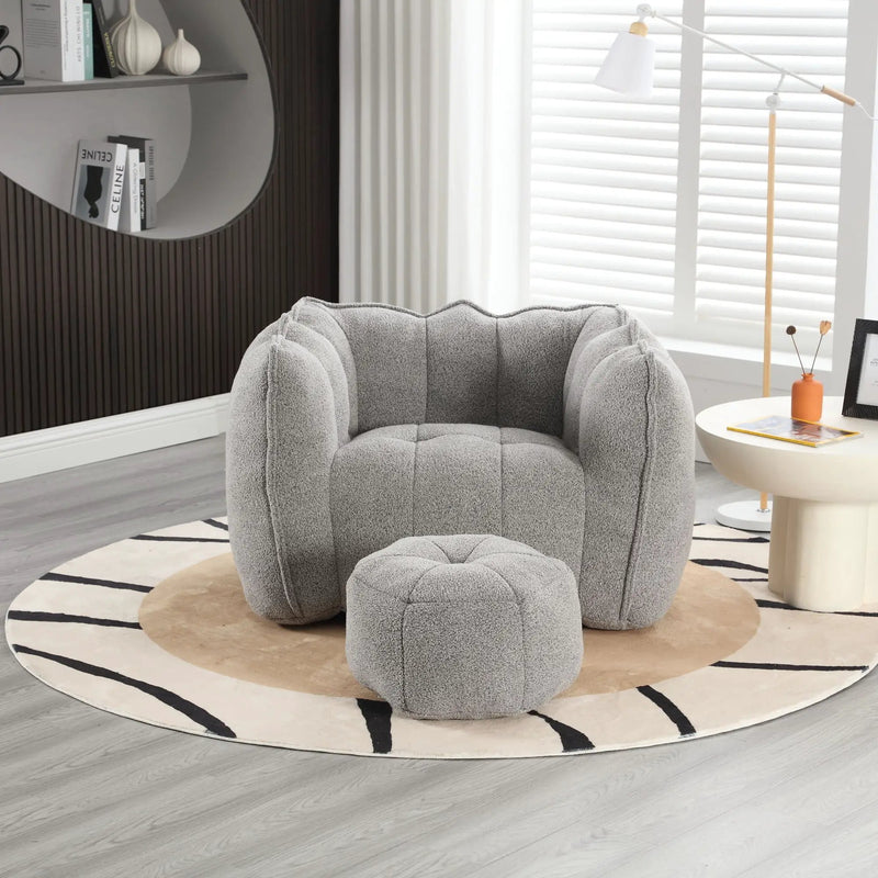 Soft Bean Bag Chair With High Resilient Foam by HouseOfZazla