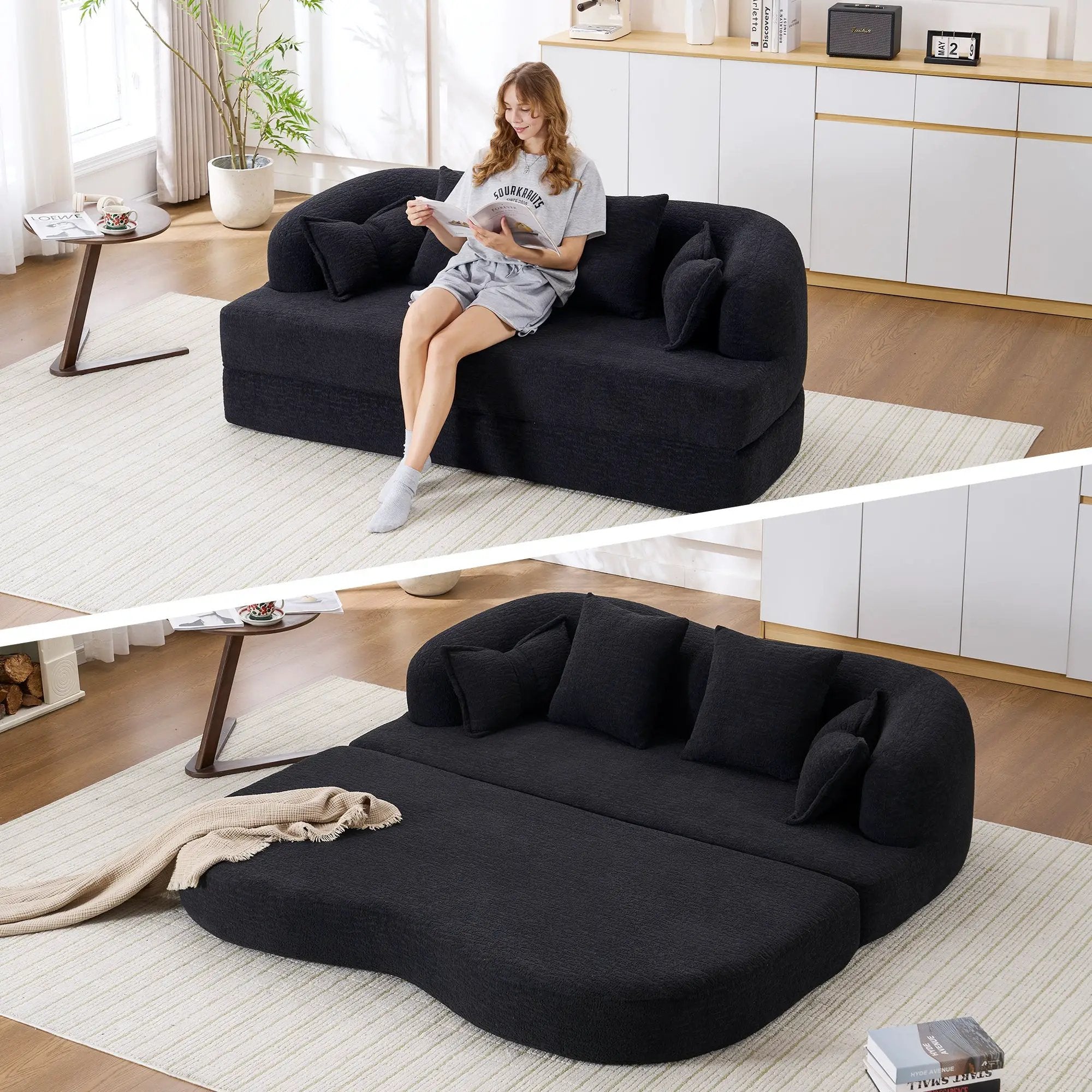 2-in-1 Foldable Sofa Bed by HouseOfZazla
