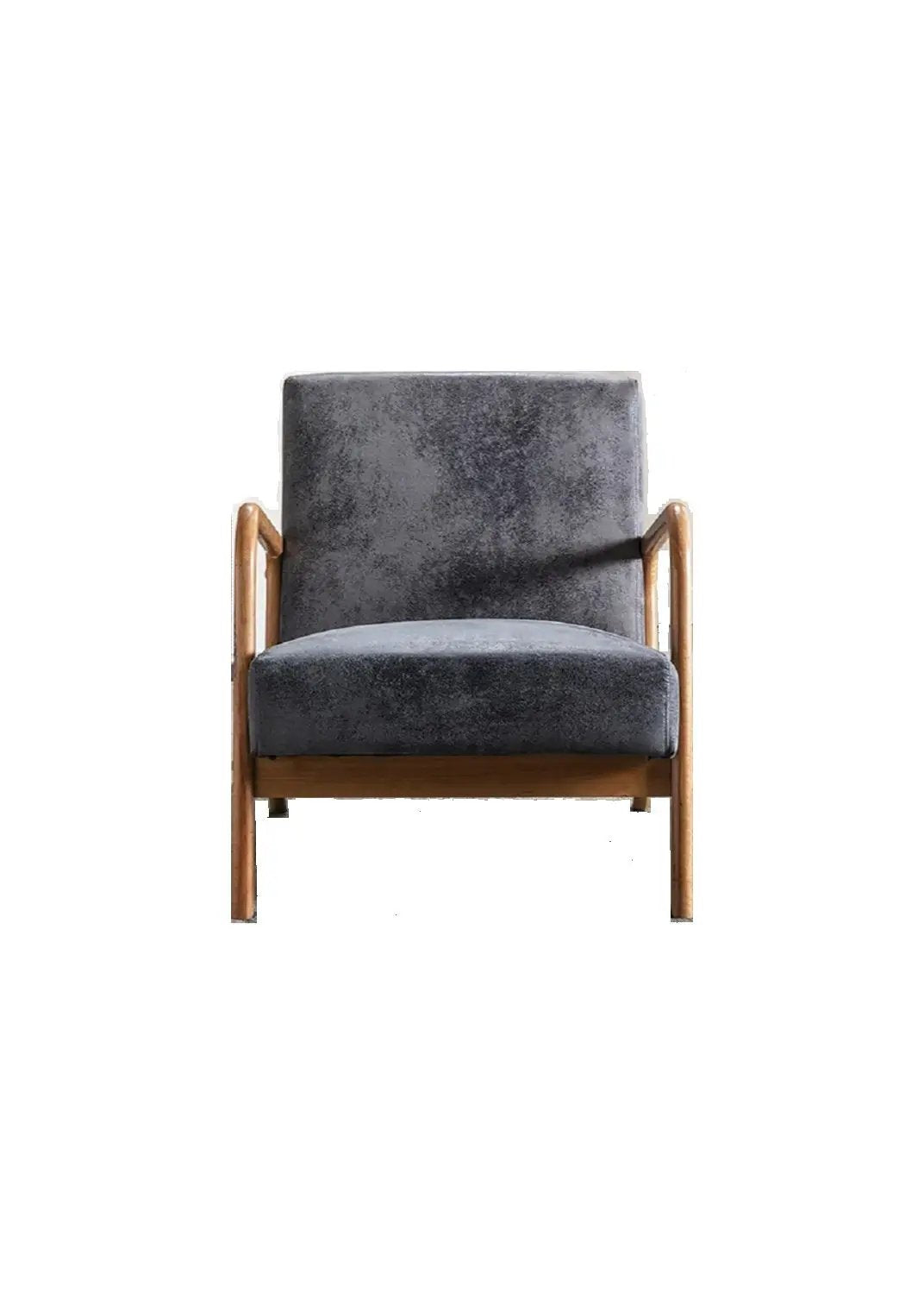 Classic Mid-Century Modern Accent Chairs, Open Framed Armchair With Cushioning by Unique Piece Furniture