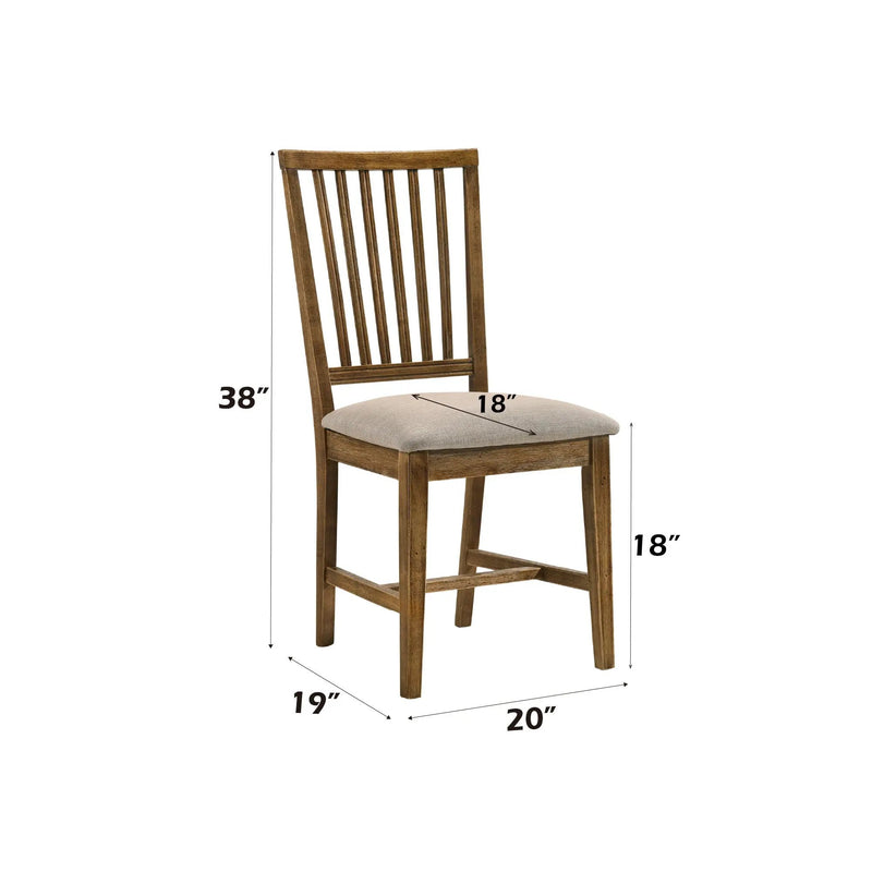 Wallace II - Side Chair (Set of 2) - Oak / Tan by Unique Piece Furniture