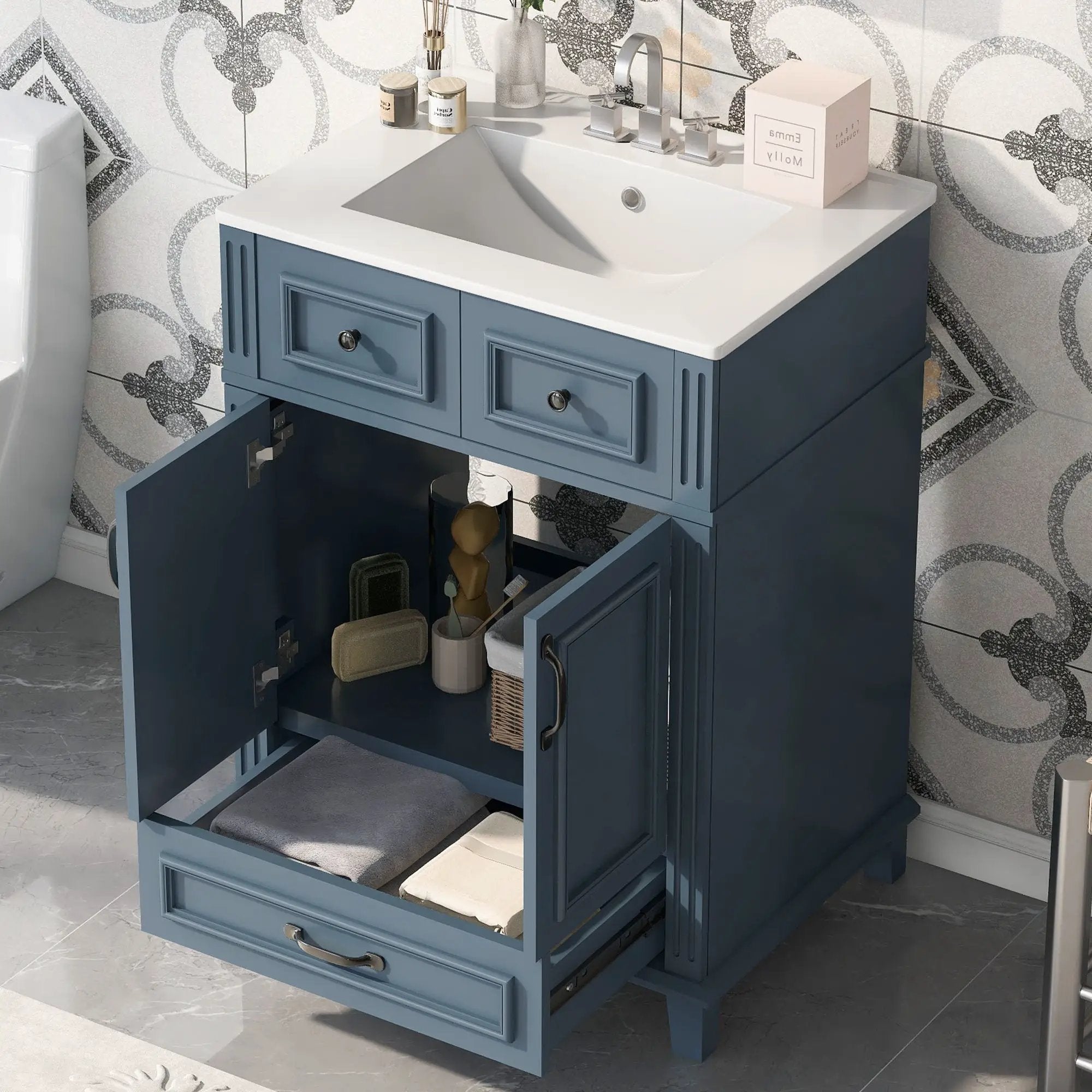 Bathroom Vanity With Sink, Storage Cabinet by Unique Piece Furniture