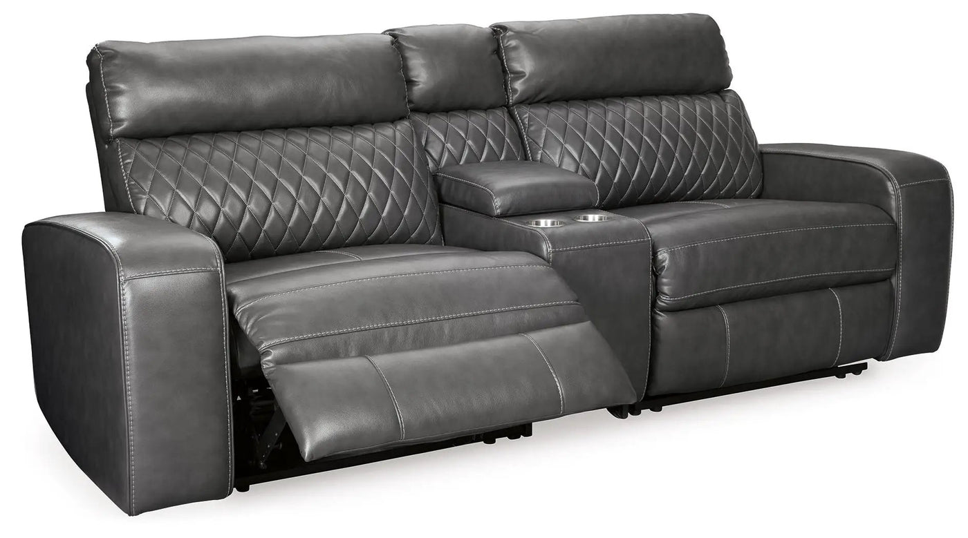 Samperstone - Power Reclining Sectional by Unique Piece Furniture