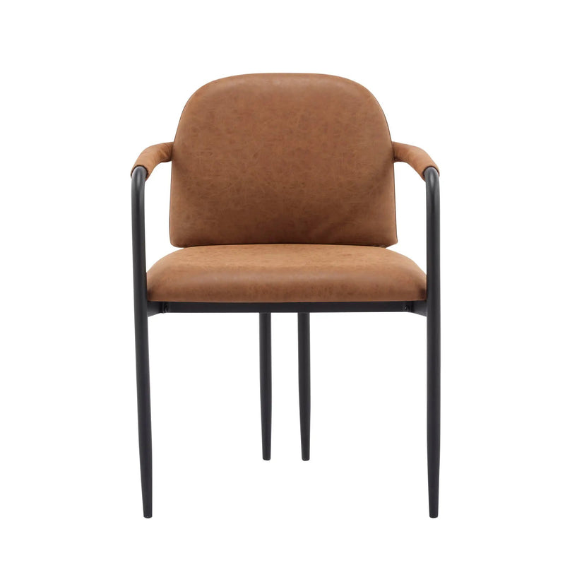 Modern Dining Chair Set With Durable Iron Frame and Comfortable Fabric Upholstery by HouseOfZazla