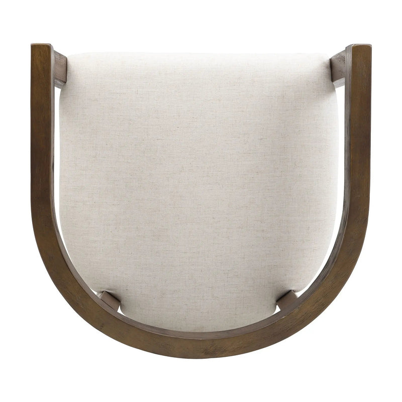 Modern Rubberwood Counter Stool Set With Upholstered Seats