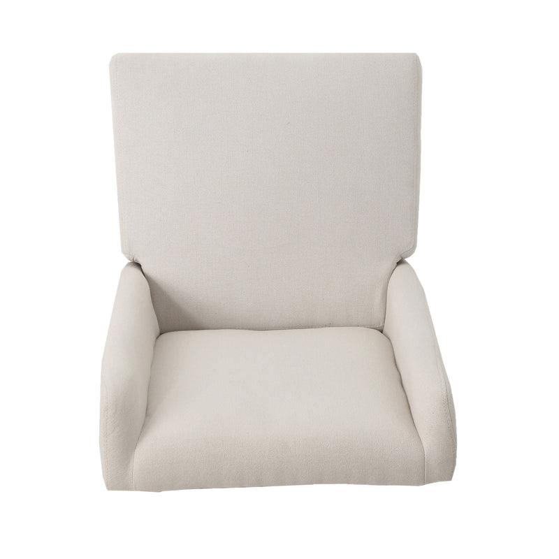 Modern Wingback Dining Chair (Set of 2) With Upholstered - Ivory by HouseOfZazla