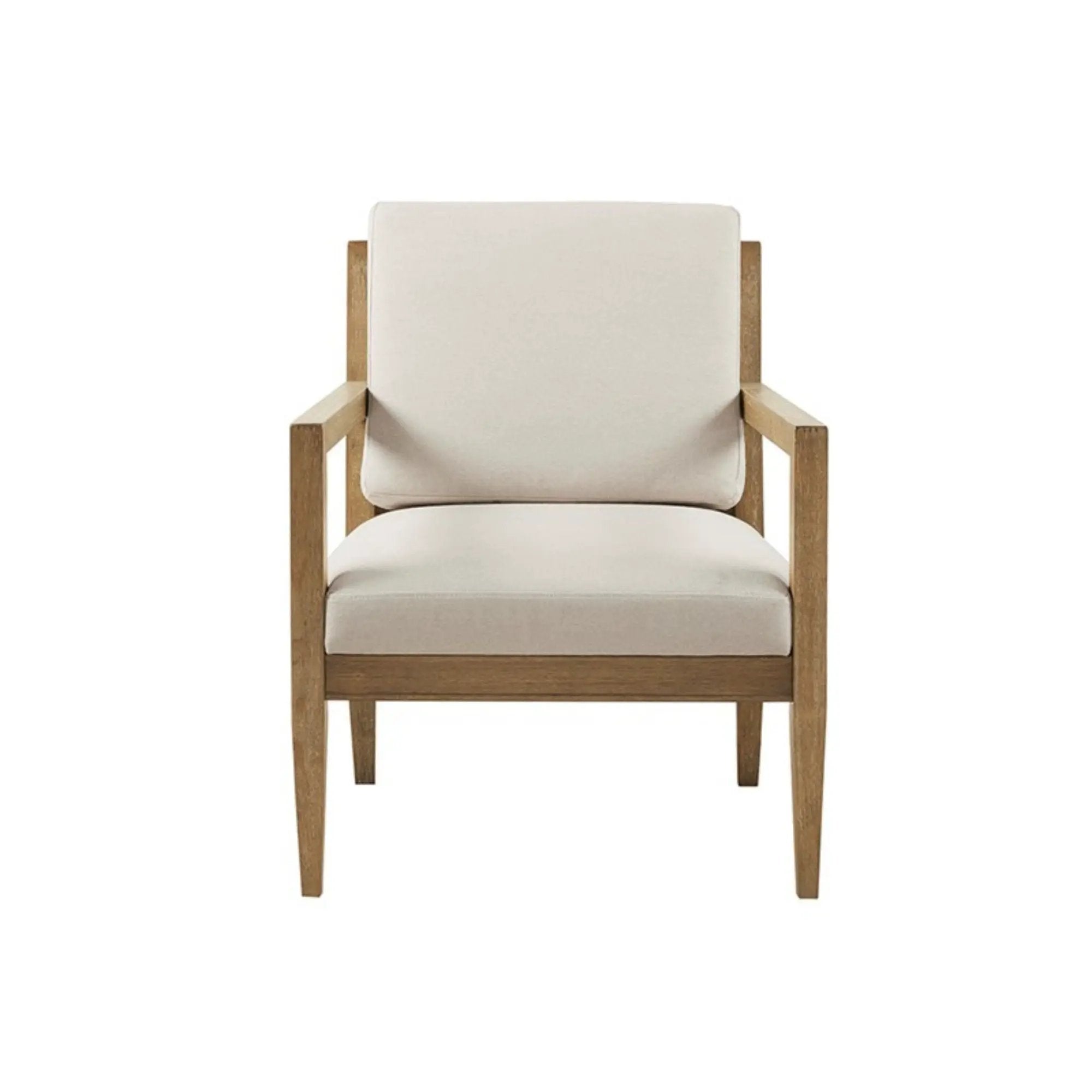 Tage - Upholstered Accent Armchair With Slatted Back Design - Ivory by Unique Piece Furniture