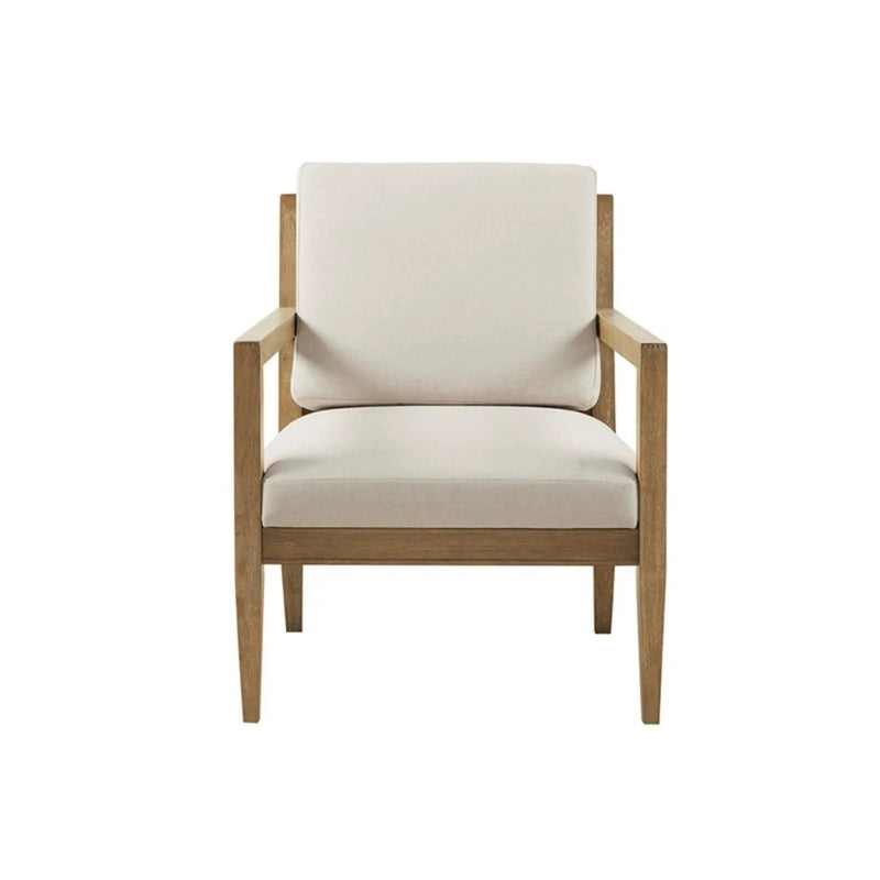 Tage - Upholstered Accent Armchair With Slatted Back Design - Ivory by Unique Piece Furniture