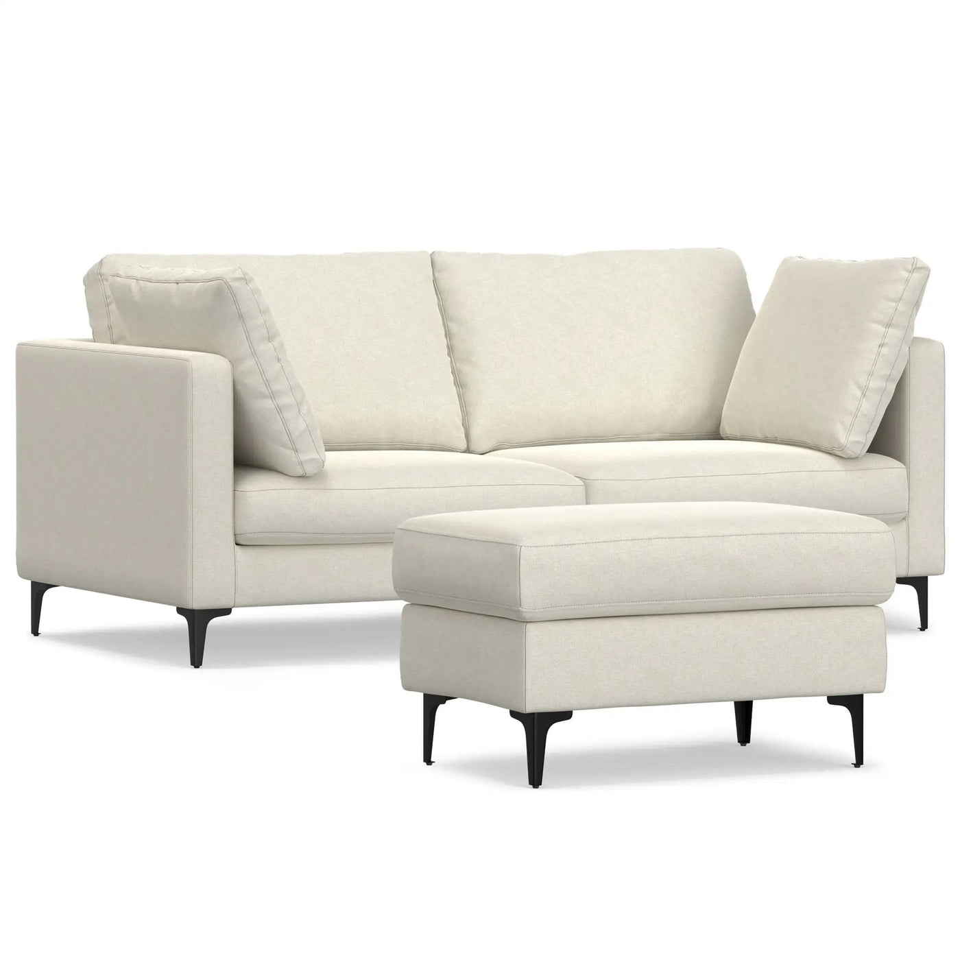 Ava - Mid Century Sofa With Ottoman Set by HouseOfZazla