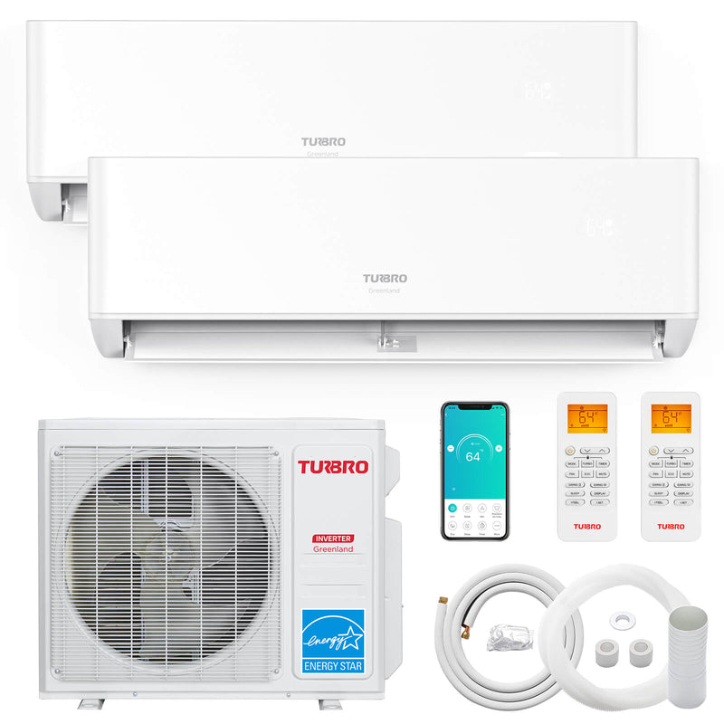 (Open Box) Greenland Multi-zone Mini Split Air Conditioner (R410A) by TURBRO