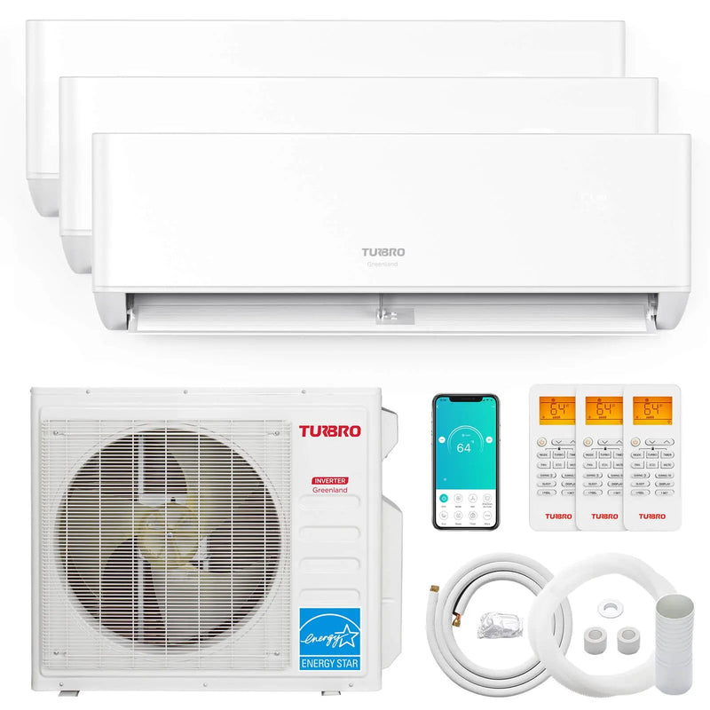 (Open Box) Greenland Multi-zone Mini Split Air Conditioner (R454B) by TURBRO
