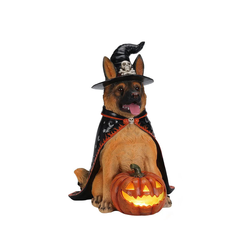 Halloween German Shepherd Dog Statue by HouseOfZazla