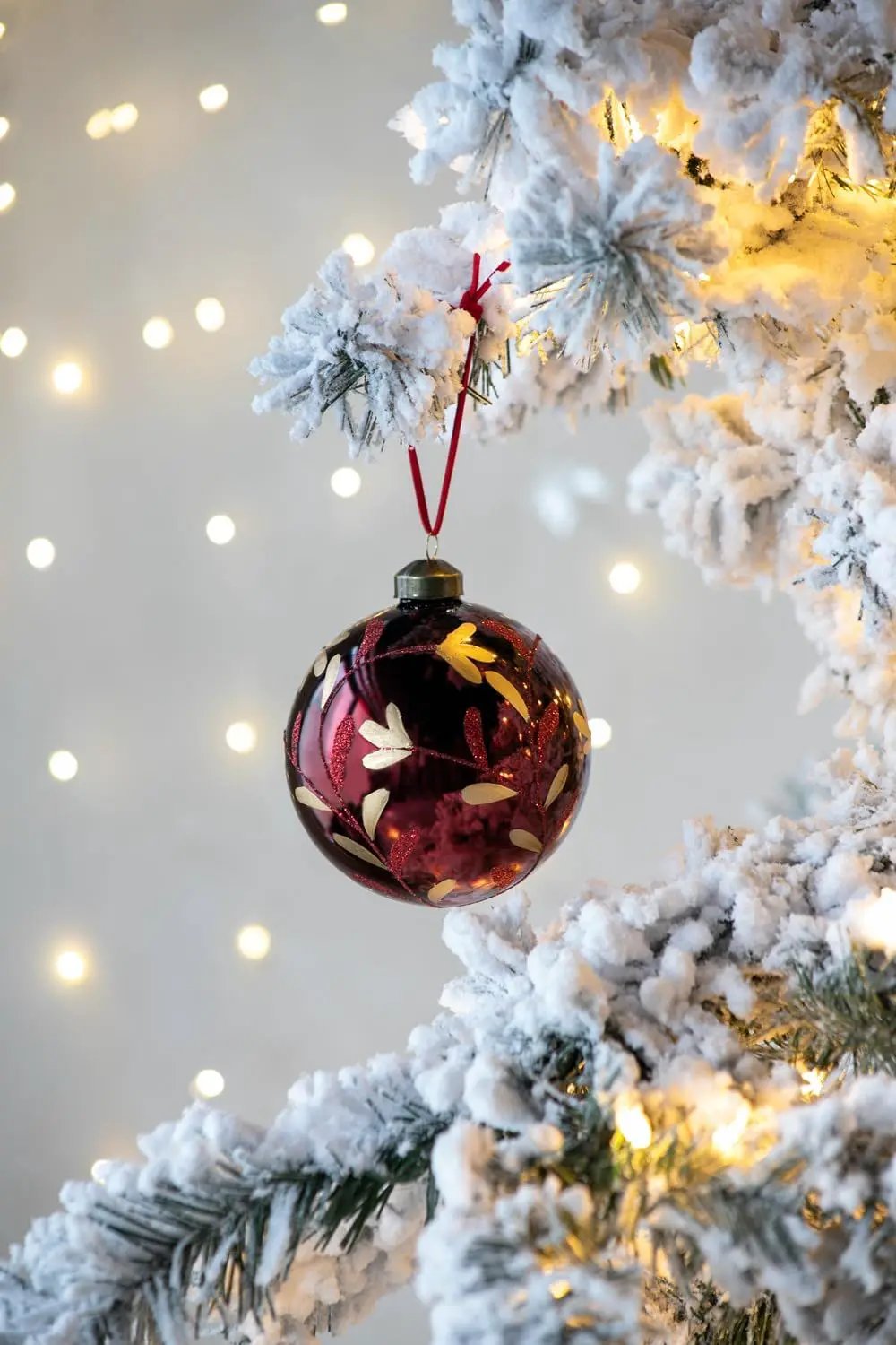 Christmas Ball Glass Decorative Hanging Ball Christmas Tree Ornaments, For Holiday Party Decorations by HouseOfZazla