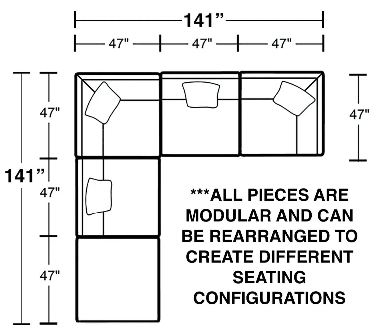 Posh - Modular Sectional And Ottoman by Unique Piece Furniture