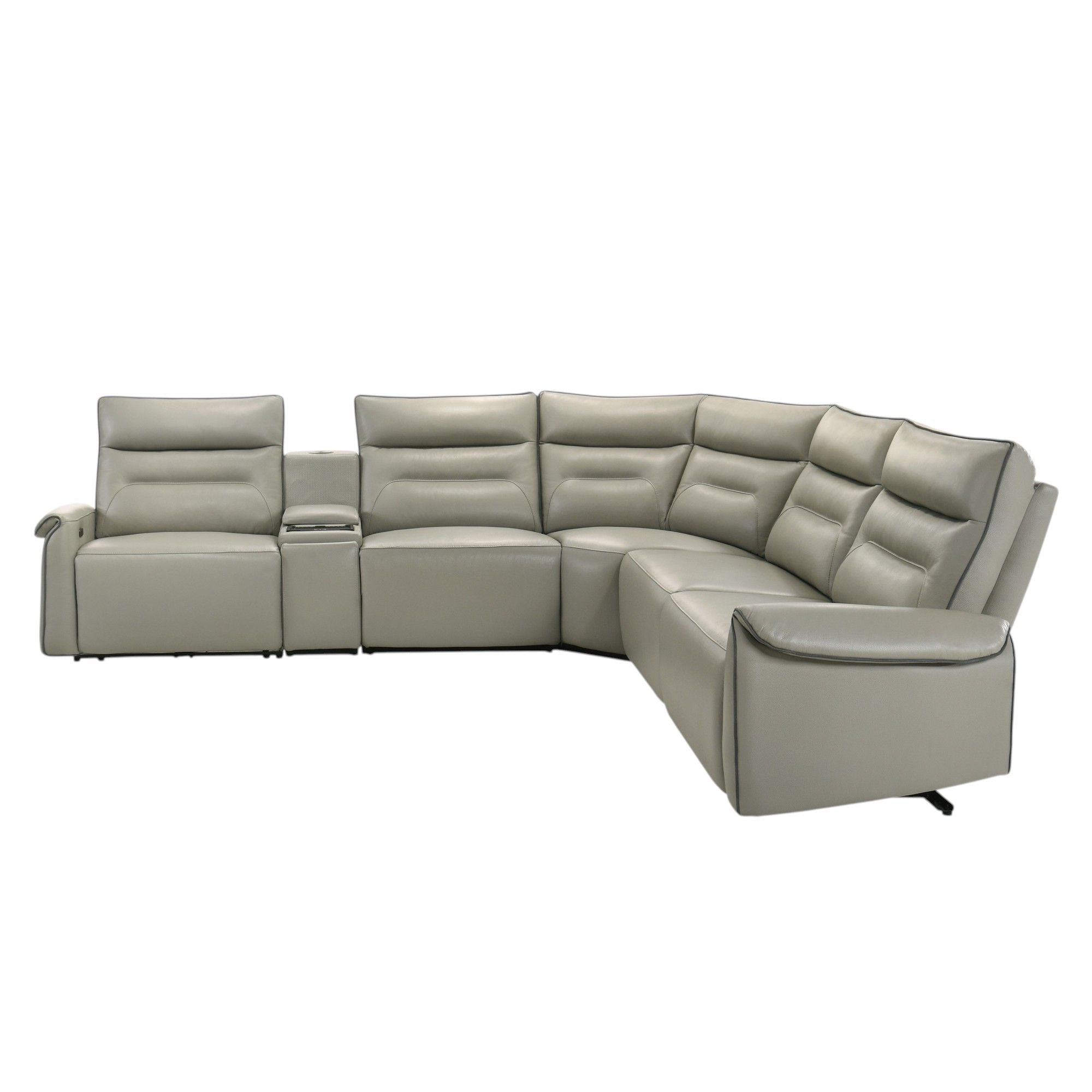 Jayke - Power Motion Sectional Sofa - Light Gray by HouseOfZazla