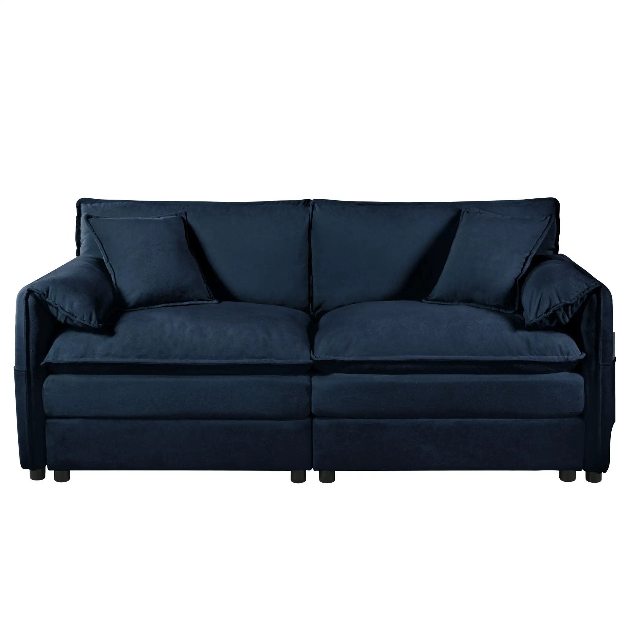 Modern Oversized Loveseat Sofa With Deep Seat And Diy Combination by HouseOfZazla