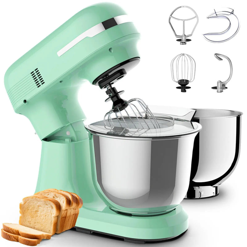 5.5QT/4.5QT Dual Bowls Electric Stand Mixer, 12-Speed Tilt-Head Food Mixer by HouseOfZazla