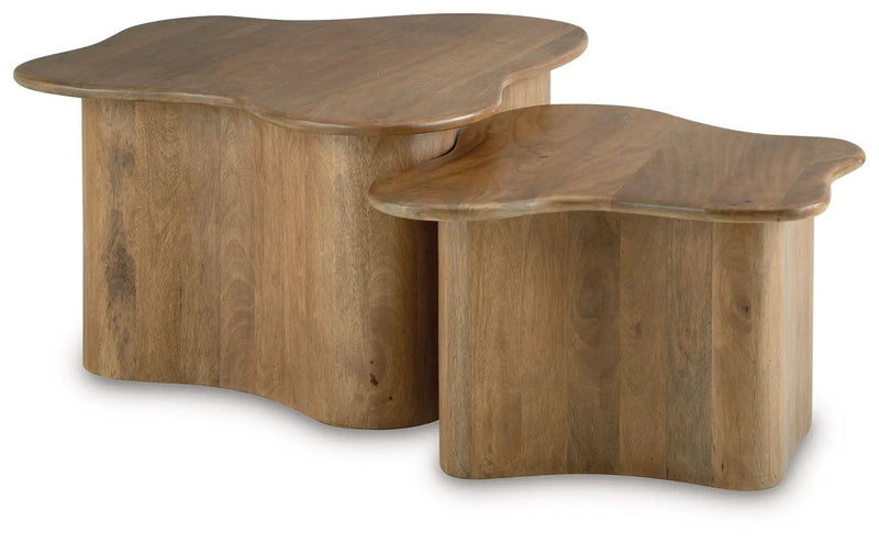 Abeford - Accent Cocktail Table (Set of 2) - Brown by Unique Piece Furniture