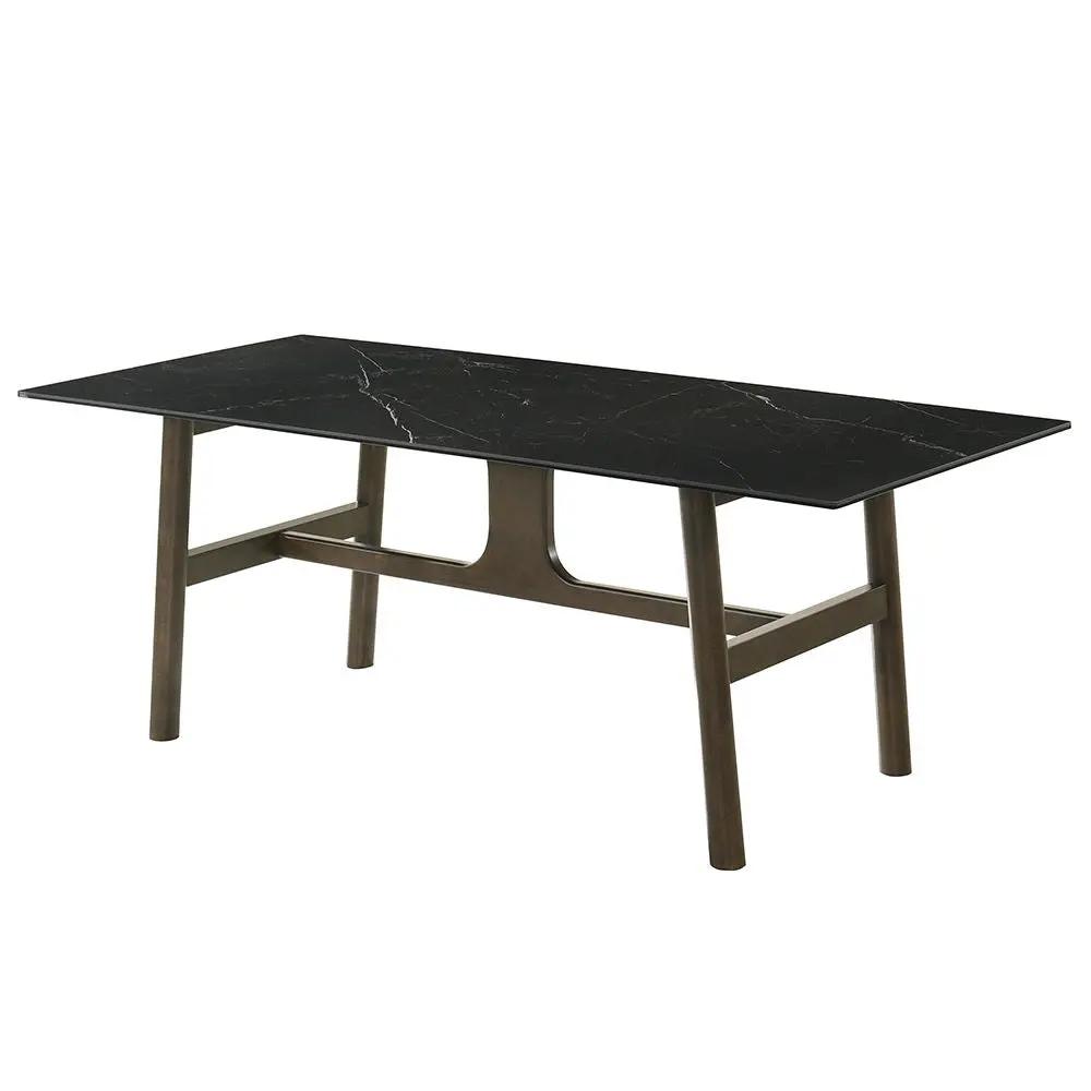 Destin - Dining Table - Sintered Stone & Walnut by Unique Piece Furniture