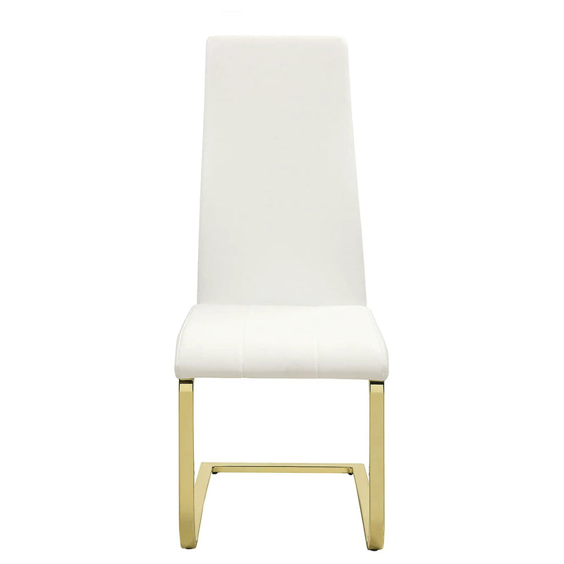 Montclair Upholstered Dining Side Chair White (Set of 4) by Unique Piece Furniture
