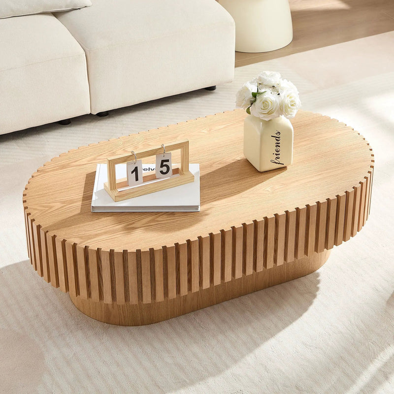 43.7 Inch Modern Handcrafted Drum Coffee Table by HouseOfZazla